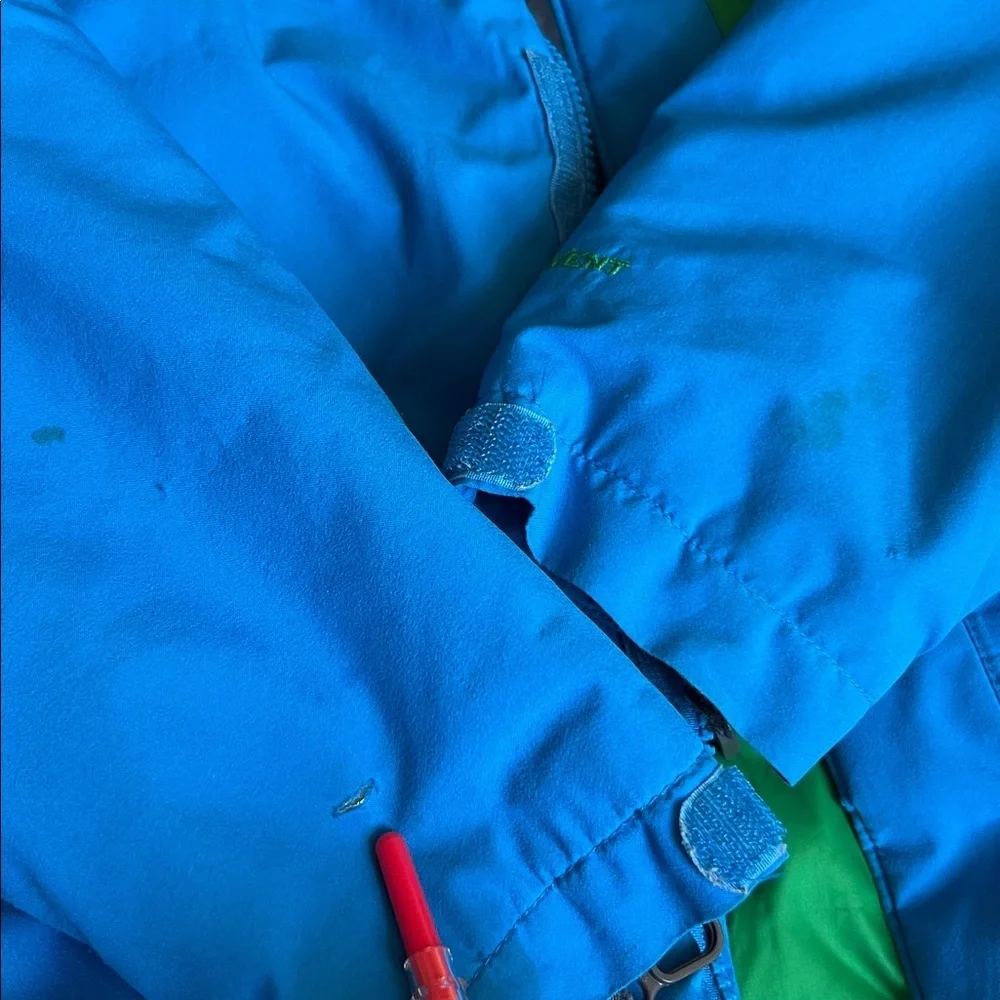 The North Face Kids Blue and Green Jacket